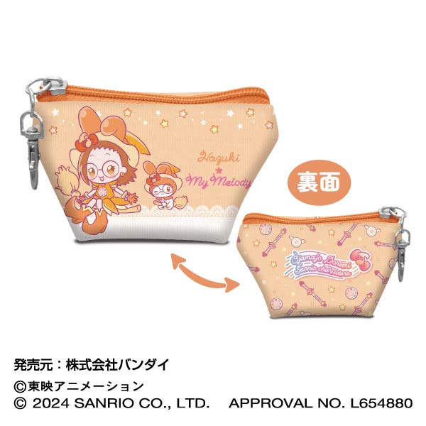 『おジャ魔女どれみ×サンリオキャラクターズ』イヤフォンポーチ  02 はづき×マイメロディ